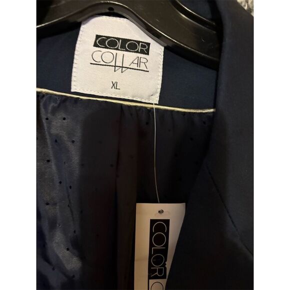 Men's XL Black Blazer Gold Buttons Formal Classic Fit - Picture 8 of 9